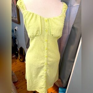No Boundaries ’90s Style Babydoll Dress in Spring Green Size XXL (20)